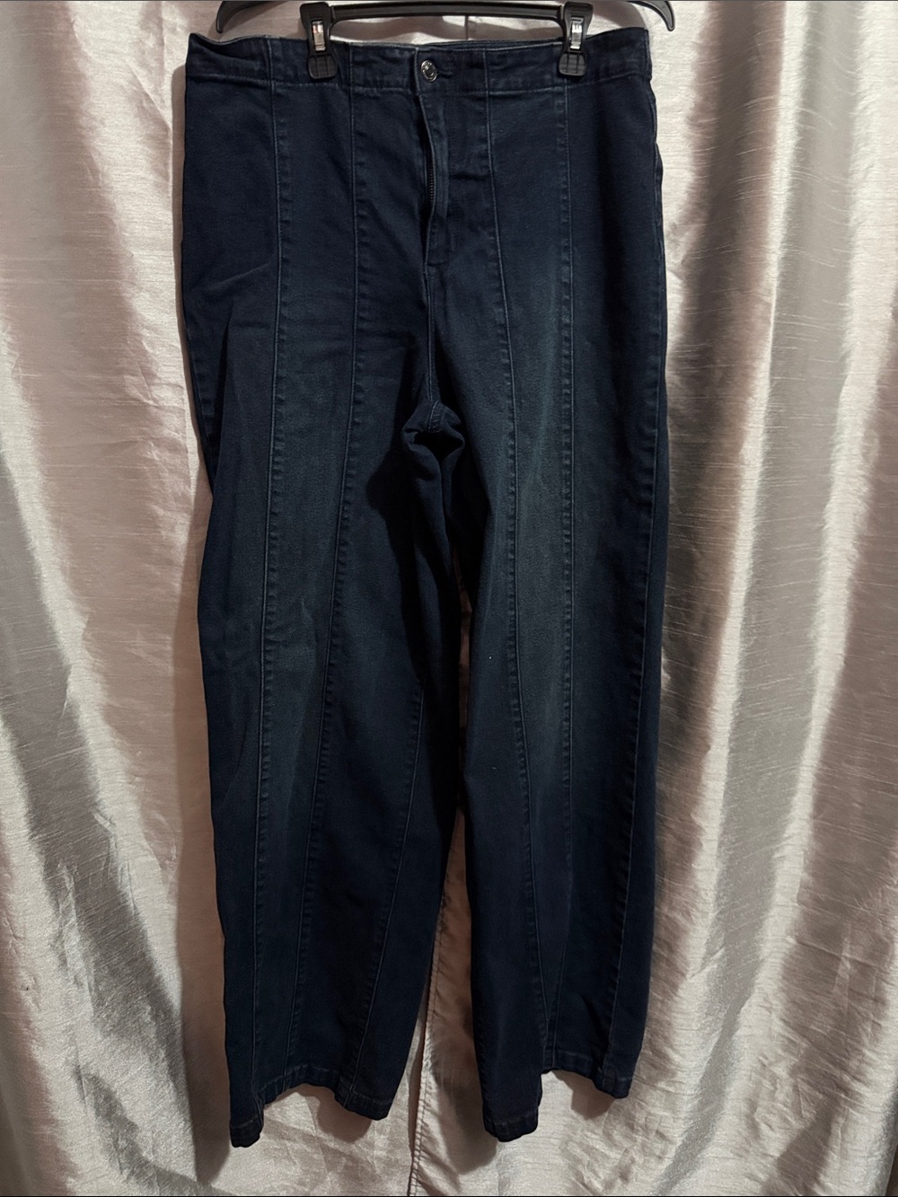 sofia by sofia vergara Dark Navy Wide-Leg Flare Jeans